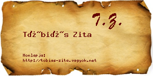 Tóbiás Zita névjegykártya
