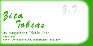 zita tobias business card